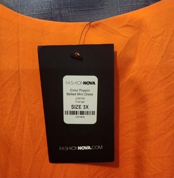 🍂🍁PERFECT FALL DRESS!!Nwt GORGEOUS!!! fashion nova 3x belted mini dress - Picture 4 of 5